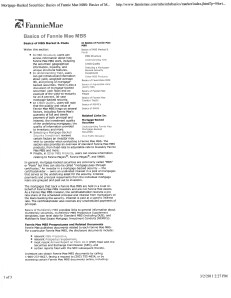 Fannie Website states notes not Fannie assets