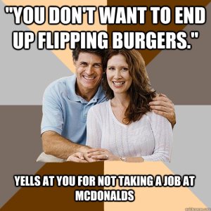 End UP Flipping Burgers