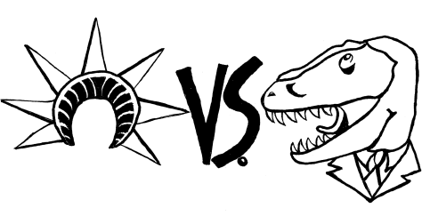 Liberties vs. Tyrannosaurs