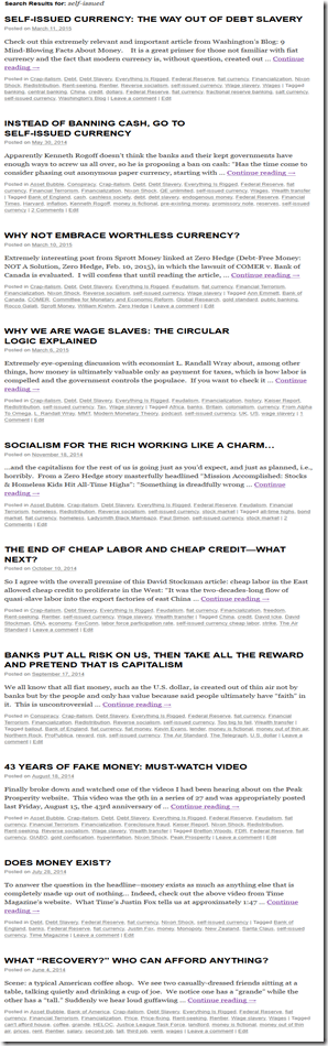 SELF-ISSUED CURRENCY Tags