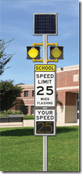 School zone sign